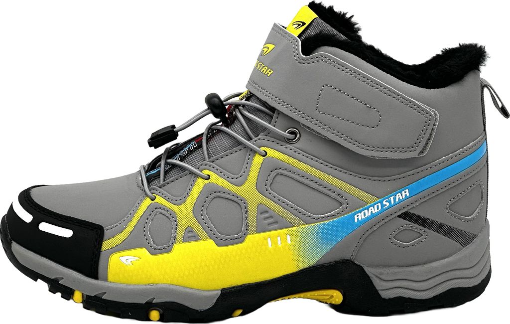 Venustein Herren Wanderschuhe Trekking Schuhe Boots Stifel Outdoorschuhe Gefüttert, Grau, Größe 42
