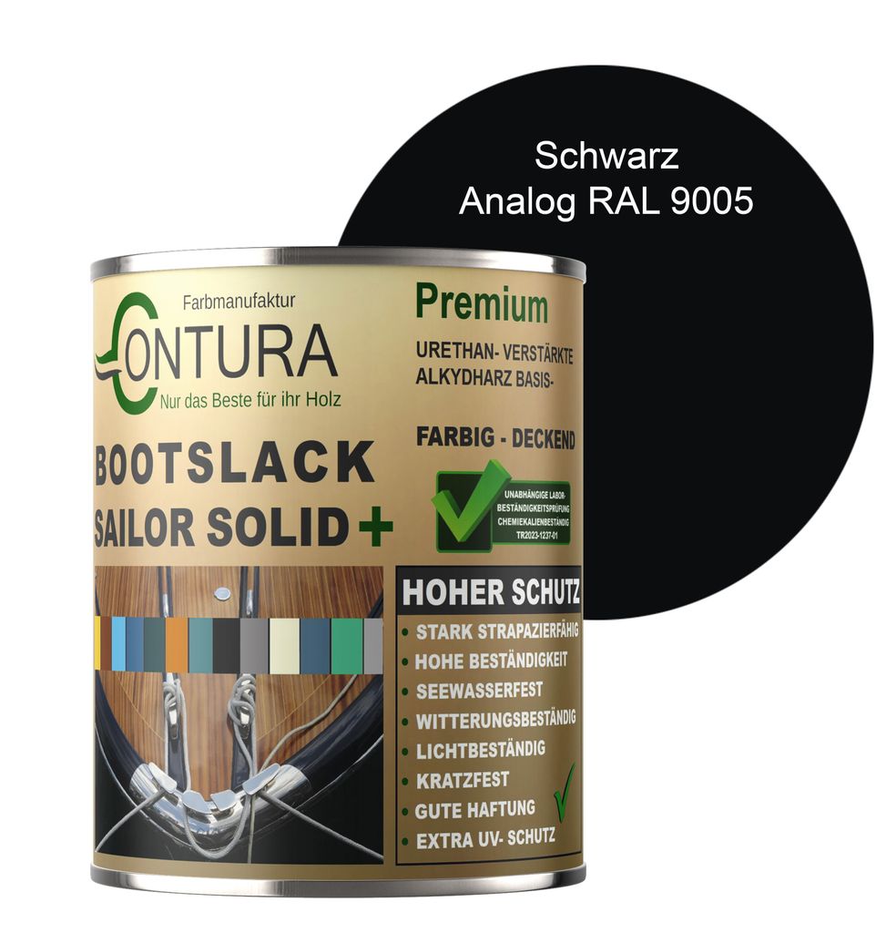 Contura Bootslack 500ml. Farbig Glänzend Yacht- Buntlack Produktbild 