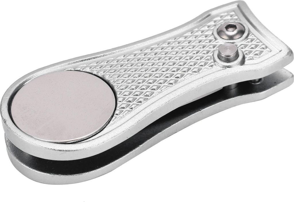 Golf Green Fork Edelstahl faltbares Pitchgabel-Reparaturwerkzeug mit Magneti-ZubehörSilber