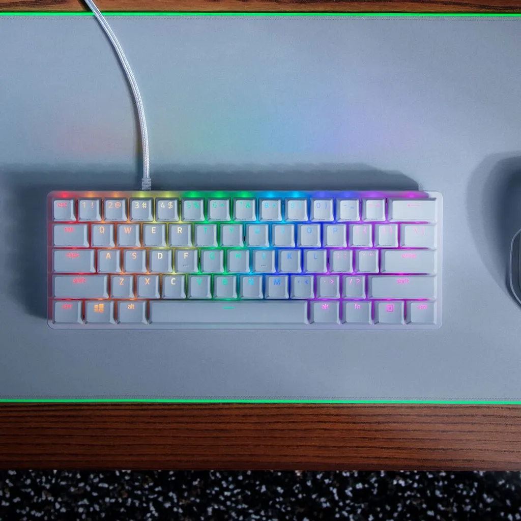 Clavier Gaming Mécanique Razer Huntsman Mini Format 60% Blanc QWERTY - 5