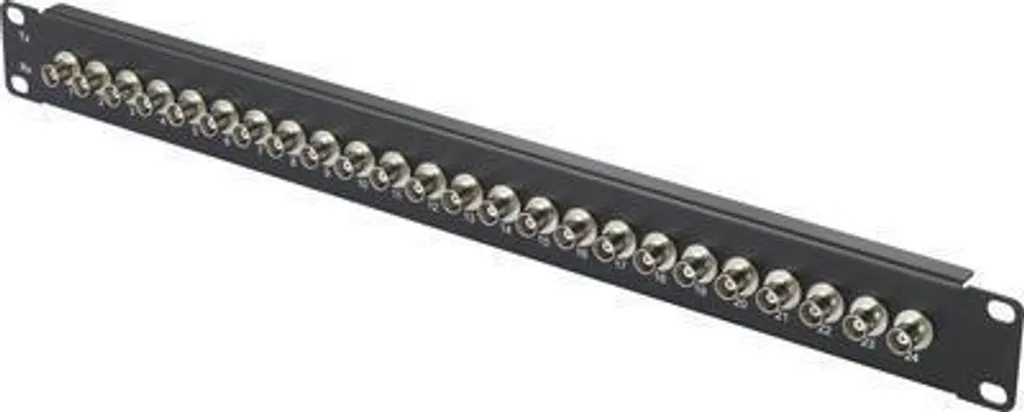 Solution Rangement Câbles BNC Panneau Rack 1U Renkforce RF-4541184 19 Pouces
