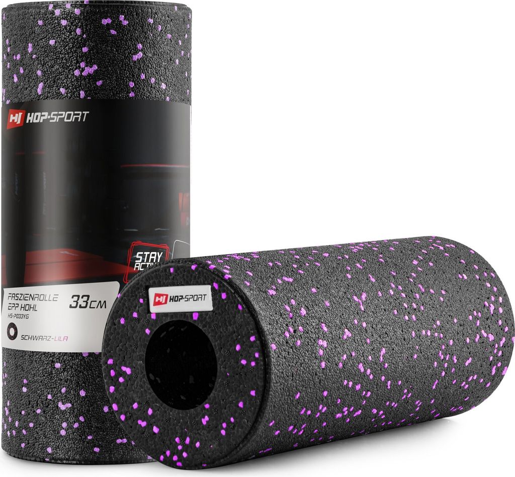 Hop-sport Masážní válec EPP prázdný 33cm fialový, efektivní Obrázek produktu 