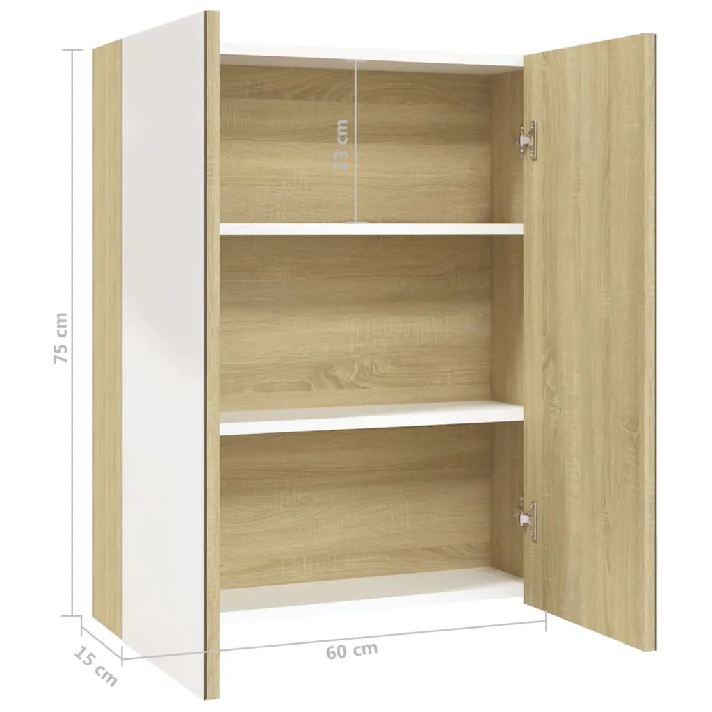 Armoire de toilette anti-encombrement 60 cm, solution salle de bains - 14