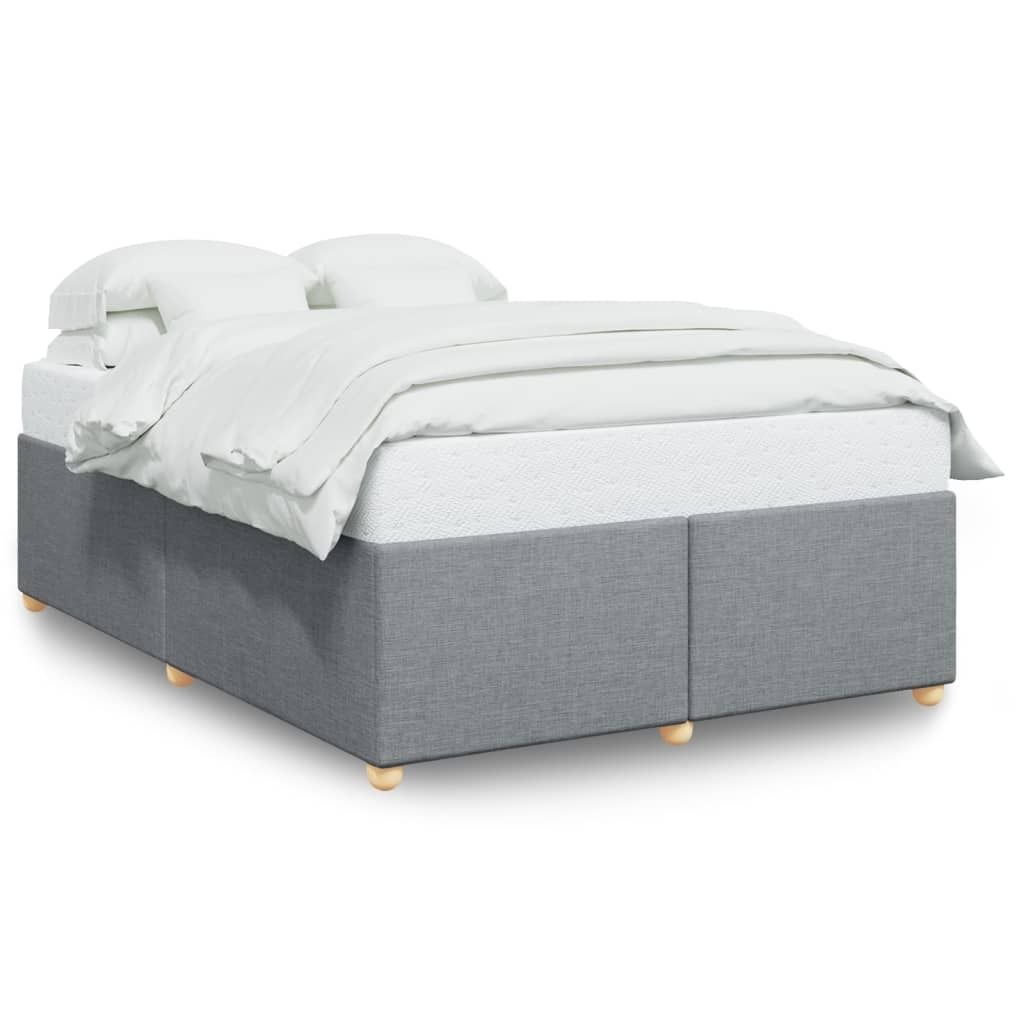 Bettgestell ohne Matratze Hellgrau 160x200 cm Stoff Produktbild 