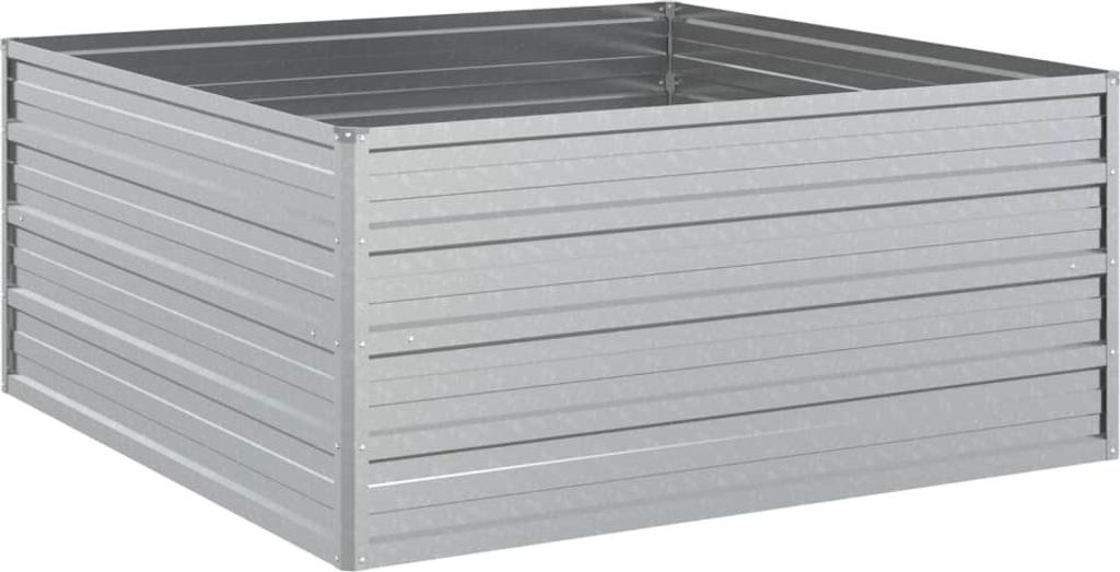 vidaXL Podwyższone łóżko ogrodowe 100x100x45 cm Stal Zdjęcie produktu 