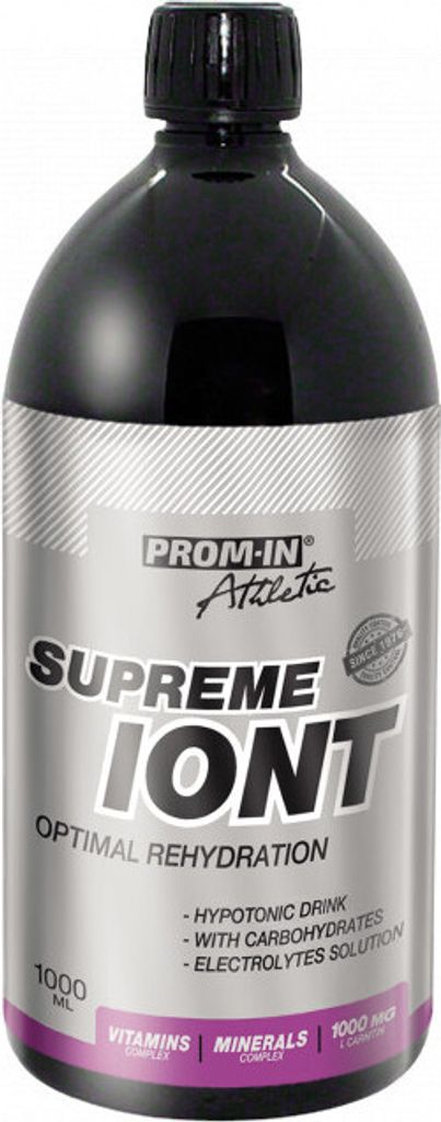 Prom-In Supreme Iont 1000 ml orange / Sportgetränke / Iso / Elektrolyte / Erfrischendes hypotones Sportgetränk mit Vitaminen und Mineralien