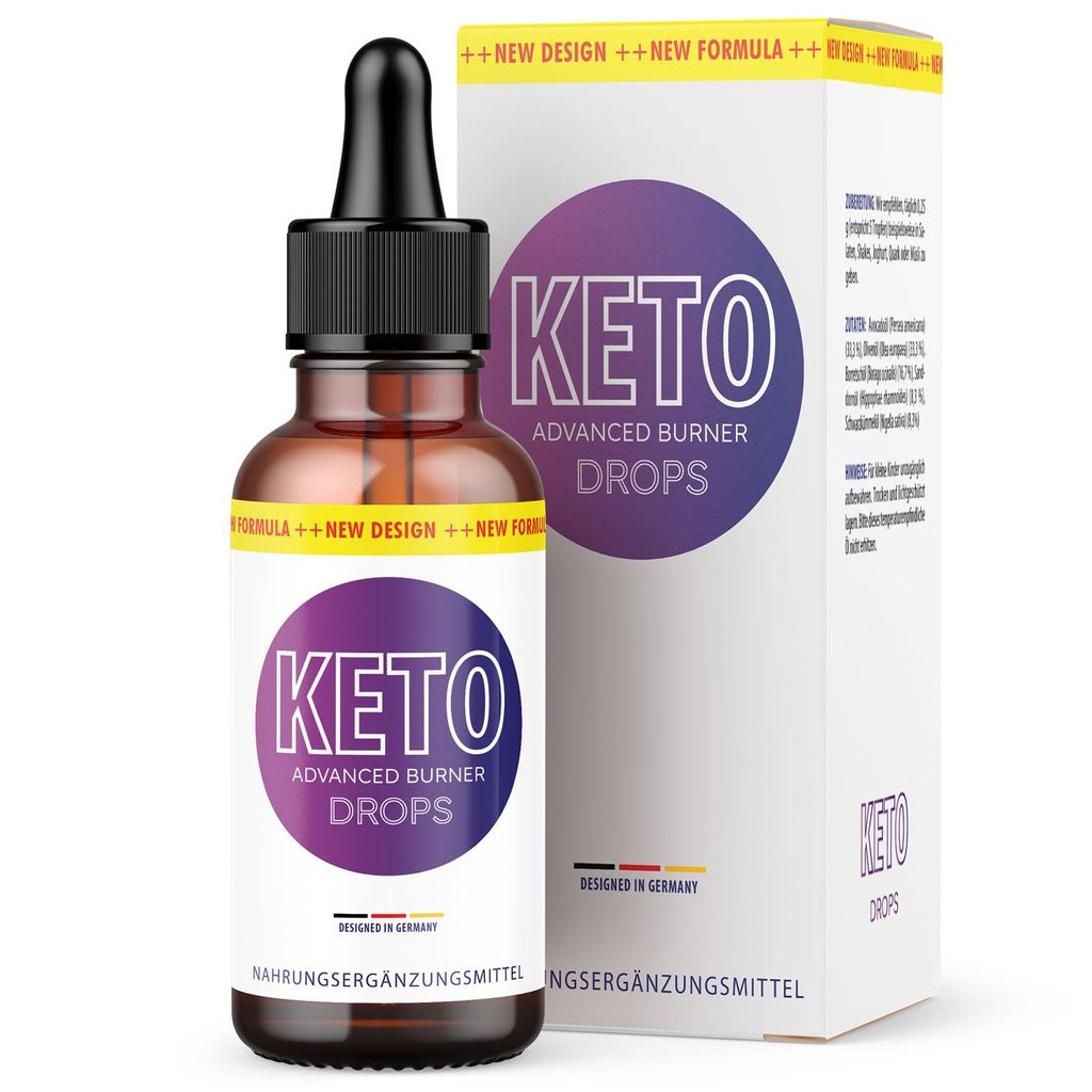 Keto Advanced Burner Drops | für Frauen & Männer geeignet | mit hochwertigen Inhaltsstoffen - 30 ml Inhalt