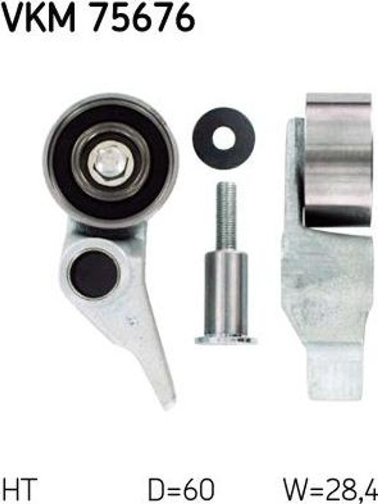 SKF VKM 75676 Spannrolle, Zahnriemen OE 6000608129 kompatibel mit L200, Pajero