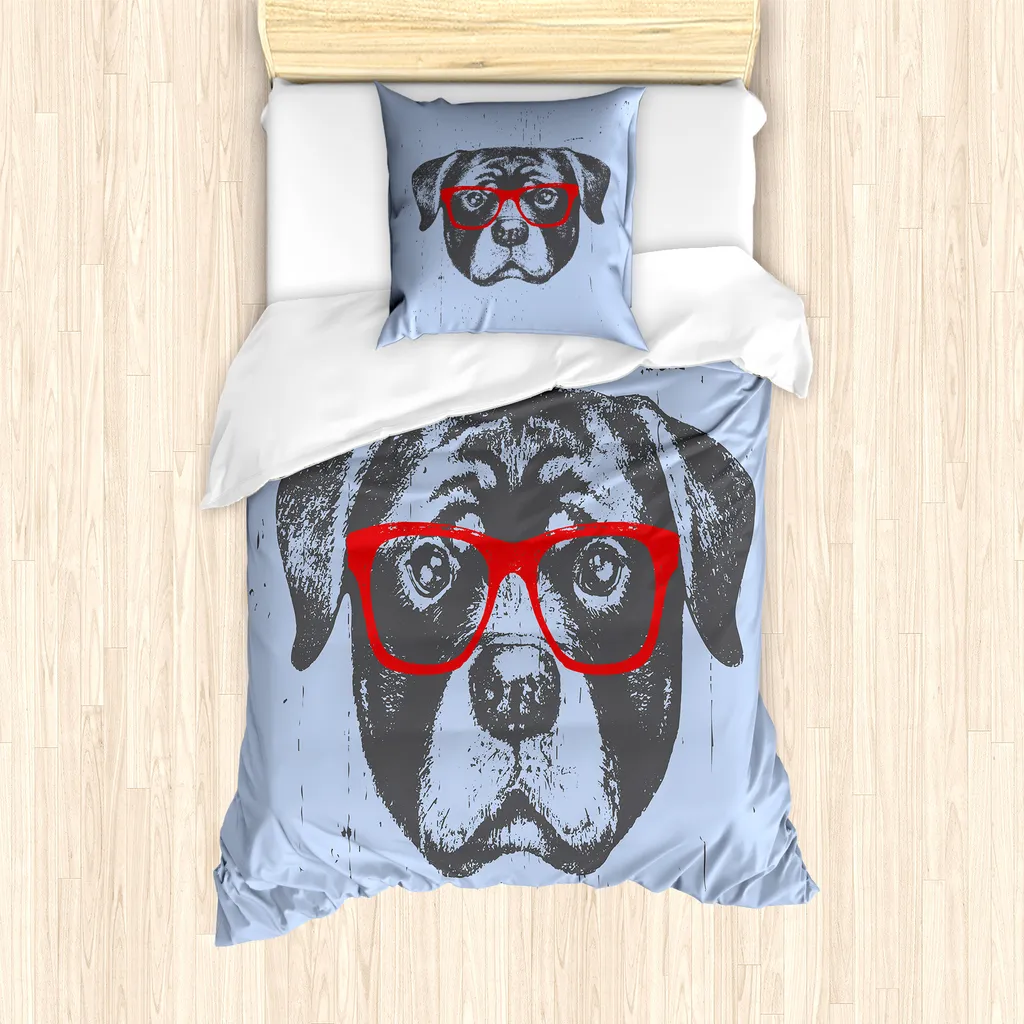 Copripiumino per Bambini/Ragazzi Rottweiler ABAKUHAUS Anallergico