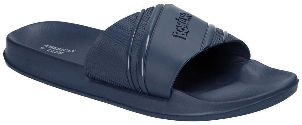 American Club NH208, Herren Schaumstoff Pantoletten leichte Badeschuhe bequem, Navy 43