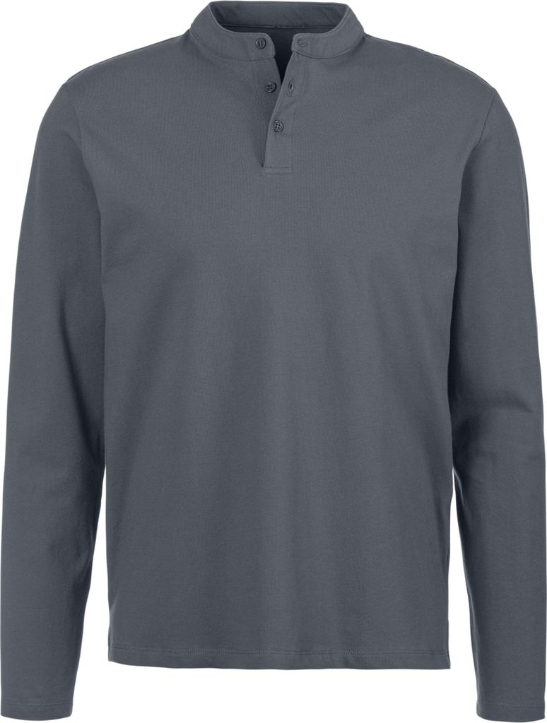 JOHN DEVIN Henleyshirt anthrazit Größe L