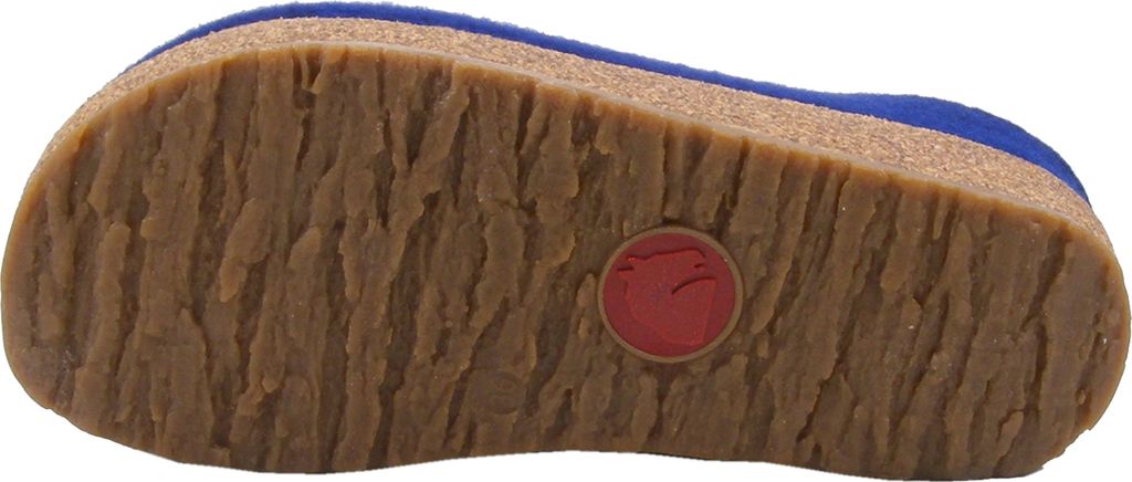 Haflinger Damen Herren Hausschuhe Pantoffeln Filz Grizzly Kris 711056, Größe:41 EU, Farbe:Blau