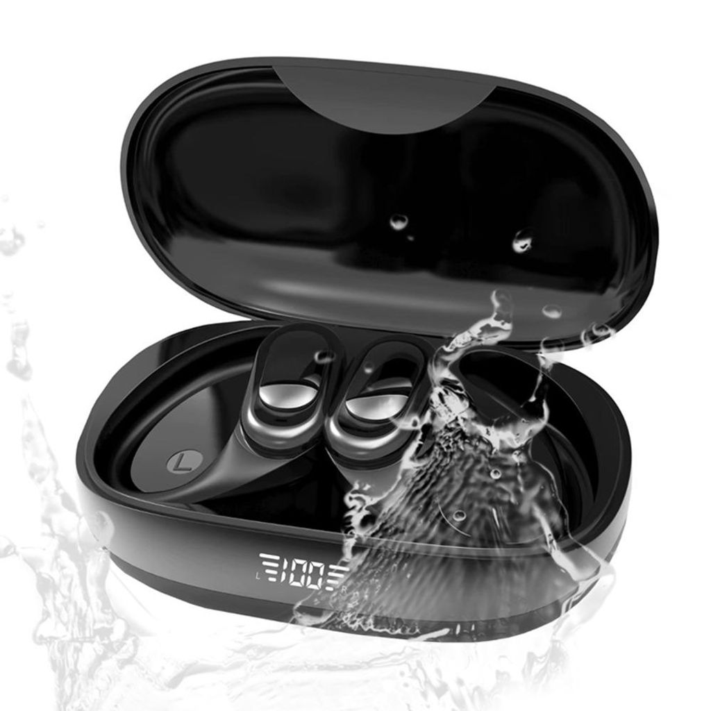 Valdus Luxus Bluetooth In-Ear Ohrhörer – Kabellose True Wireless Kopfhörer, Klarer Klang, Mikrofon, 8 Std. Musik, Lange Akkulaufzeit – Schwarz