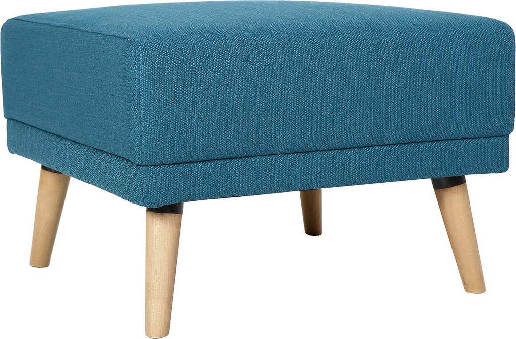 Miliboo - Design-Sitzkissen / Fußablage Stoff Blagrün ULLA Produktbild 