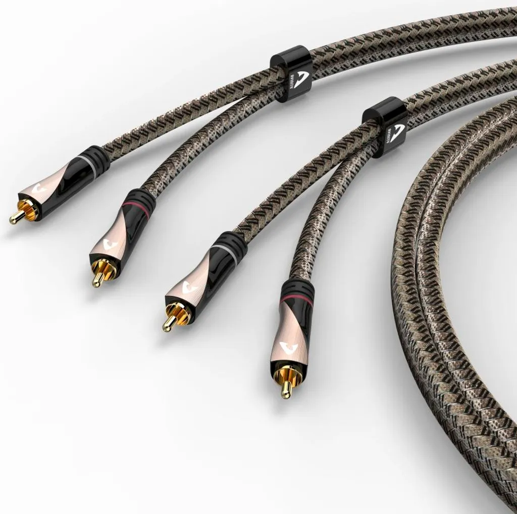 Câble RCA pour platine vinyle et amplificateur son stéréo net 2m