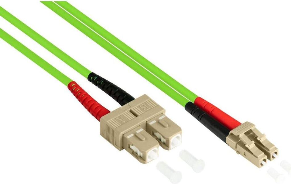 OM5 LWL Patchkabel Duplex LC-SC 20m LSZH