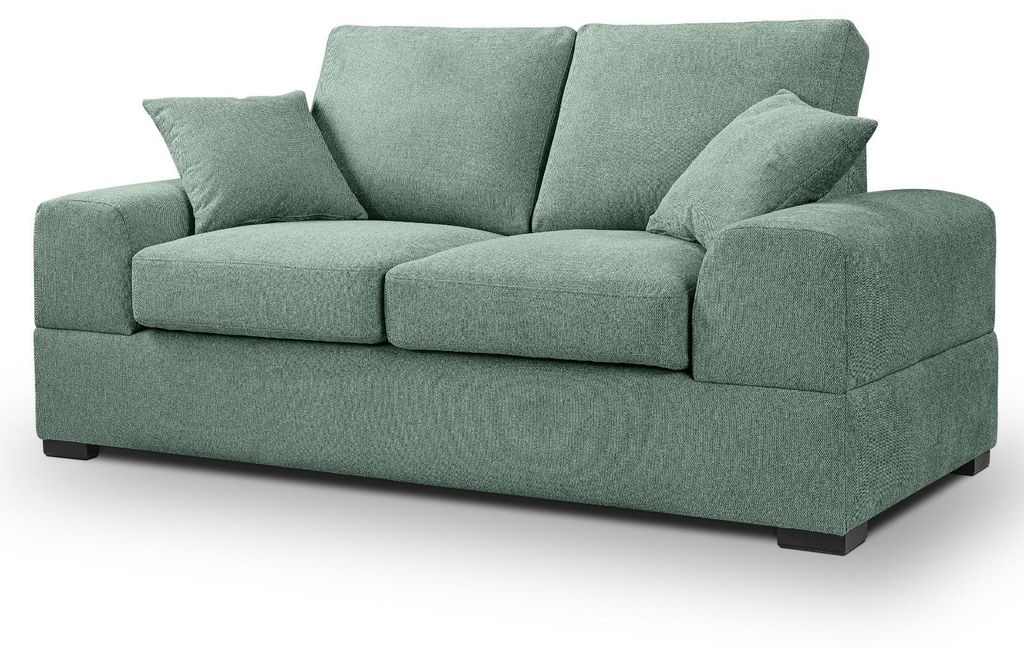 Sofa "Novana" in petrol Strukturstoff 2-Sitzer 182 cm