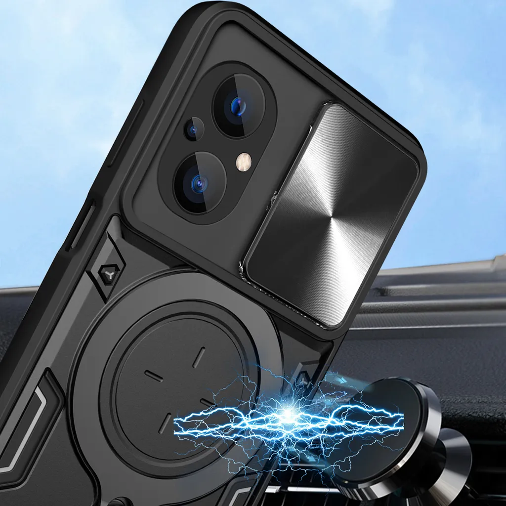 Cover per Xiaomi Poco F5 5G con Custodia per Fotocamera Scorrevole e