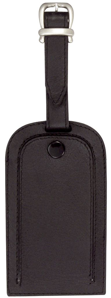 JSA Gepäckanhänger aus Leder schwarz mit verdecktem Produktbild 