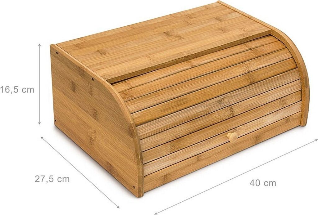 relaxdays Brotkasten braun Produktbild 12