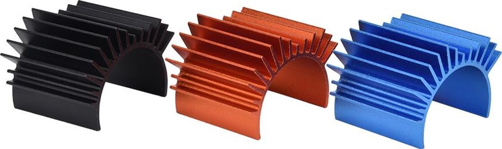 3PCS 3-Farben Metall Universal Kühlrippen Set Kühlkörper für RC Car 540/550 Motor