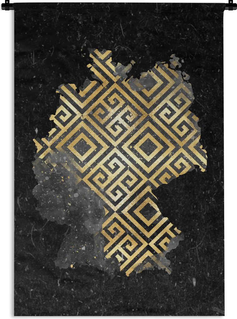 MuchoWow Wandteppich Wandbehang Europa - Deutschland - Gold 60x90 cm Tapisserie Dekoration Wandtuch - Foto-Teppich - Abwaschbar