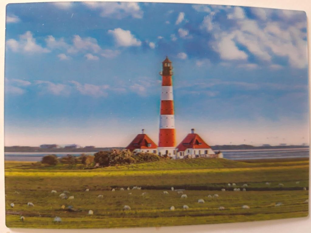 3 D Ansichtskarte Leuchtturm, Postkarte Wackelkarte Produktbild 