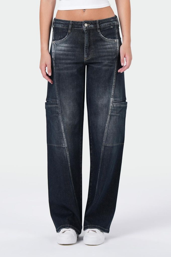 M.O.D Miracle of Denim Nova Wide Leg Jeans Damen Light Aurora Red