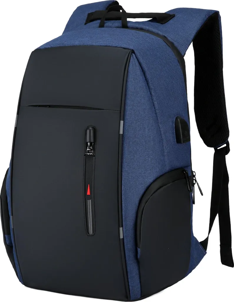 Sac à dos ordinateur 15,6 pouces noir imperméable pour homme et femme