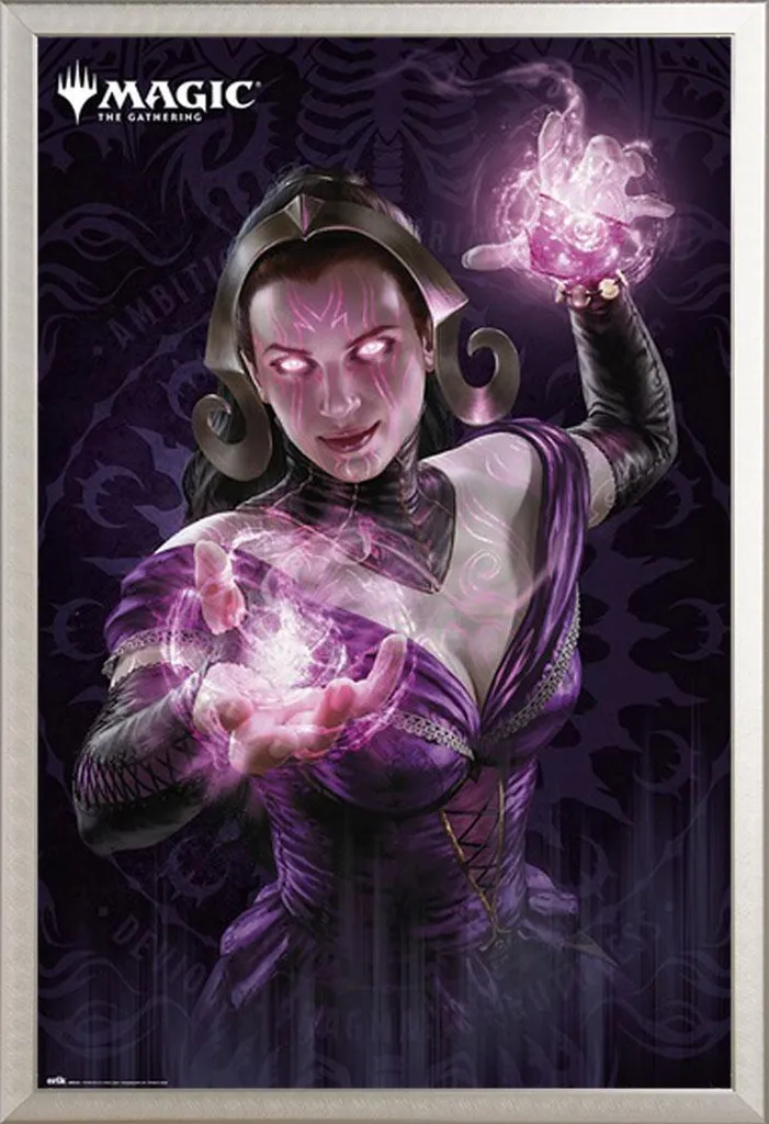 Offerta Set Poster MTG Liliana + Cornice Shinsuke Alluminio Maxi