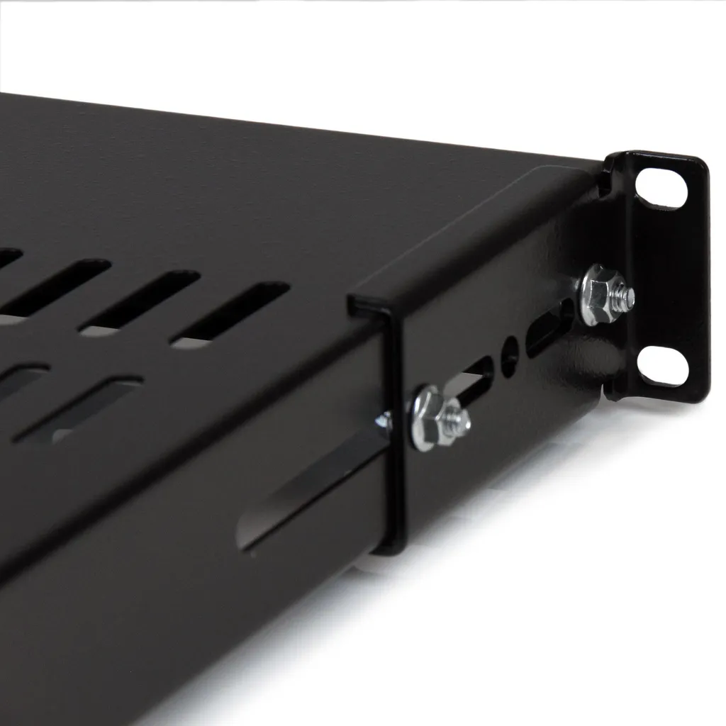 StarTech.com Tablette 19 Pouces Réglable pour Baie Serveur Ventilée Noir