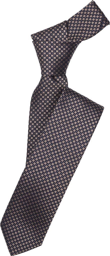 VENTI Herren Business-Krawatte 6cm Seide gewebt Beige gemustert