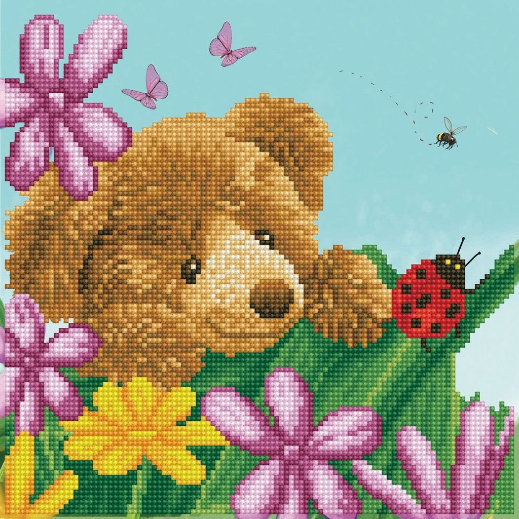 Diamond Dotz Diamond Painting Spielzeug - Honey Pot Bear Hide & Seek