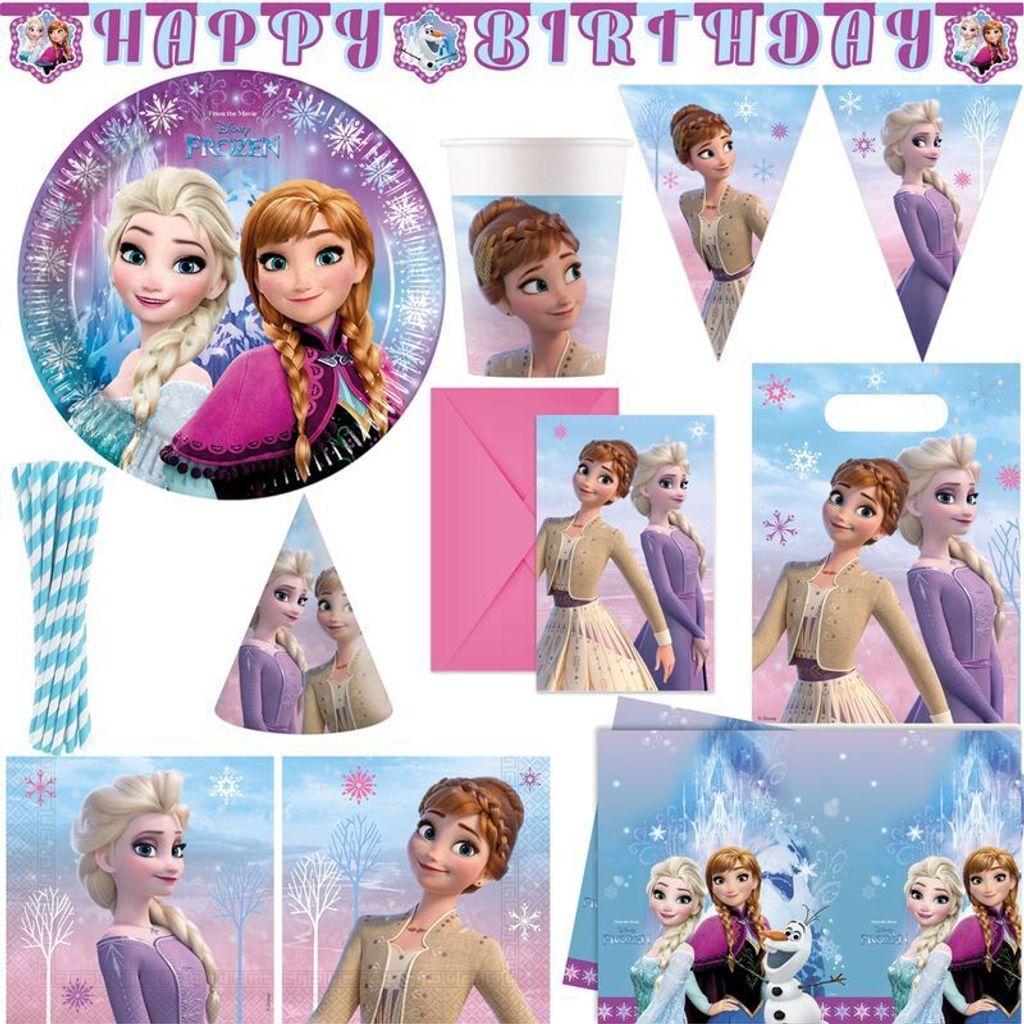 Die Eiskönigin 2 Nordlichter Partyset Kindergeburtstag Produktbild 