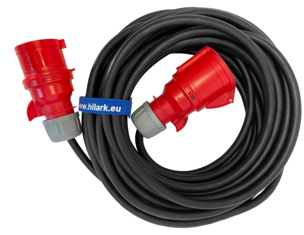 Rallonge triphasée CEE 16A 5x2,5 15m H05VV-F en PVC Image du produit 