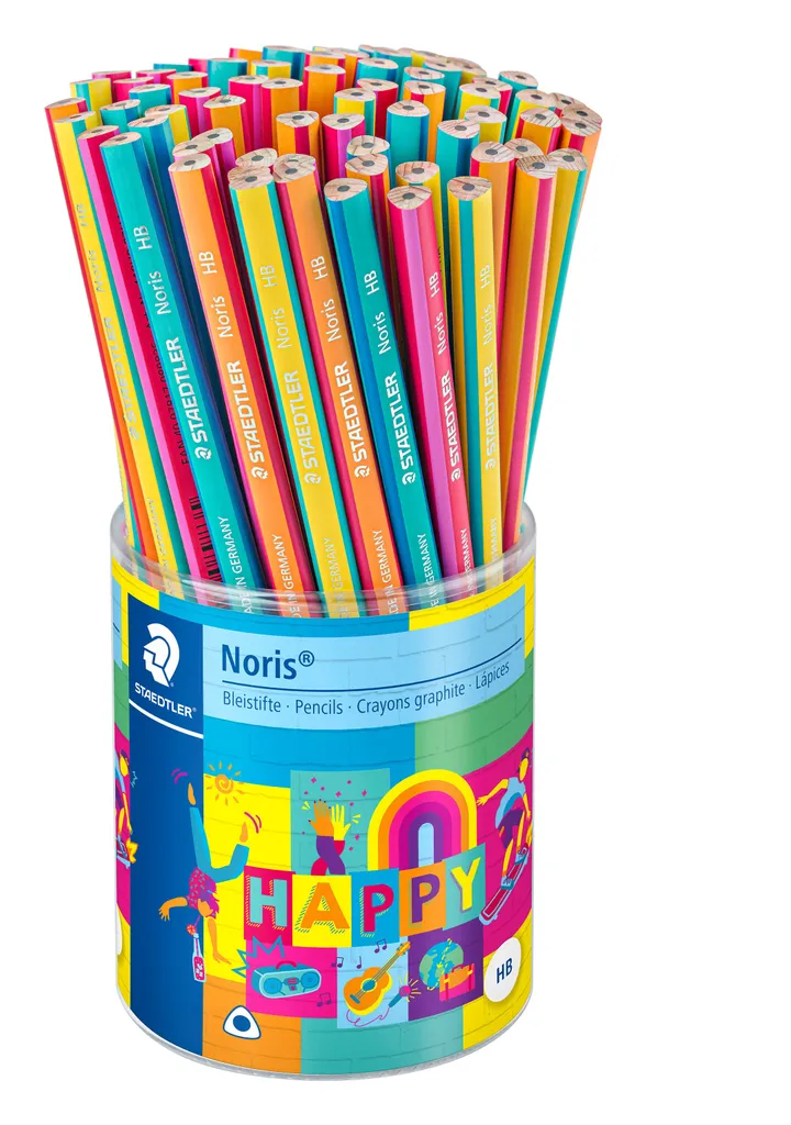 Lot de 72 crayons à papier HB Happy STAEDTLER 118 - Fournitures de bureau