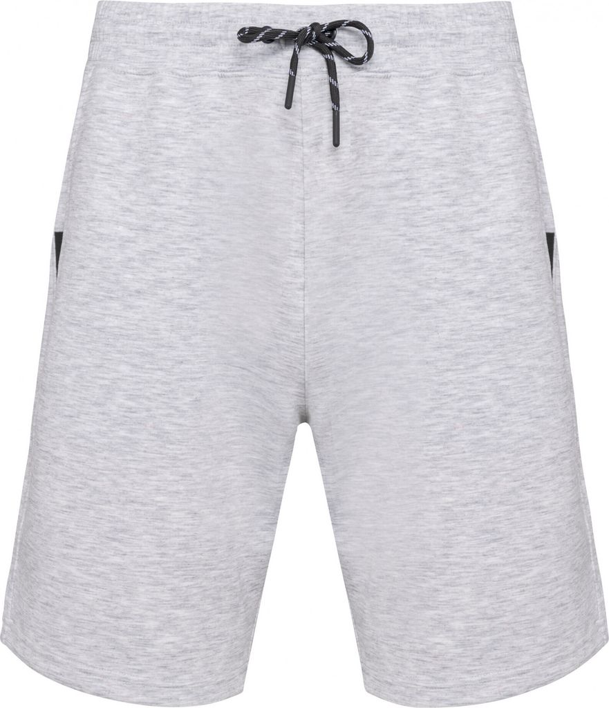 Proact Herren Shorts kurze Hose Sporthose Bermuda Fitness Jogging, Größe:XS, Farbe:Ash Heather