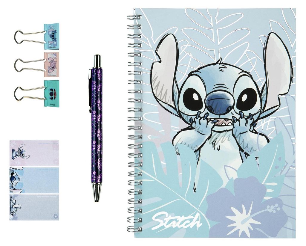 Disney Stitch - Set da scrittura - 8 pezzi. Immagine del prodotto 