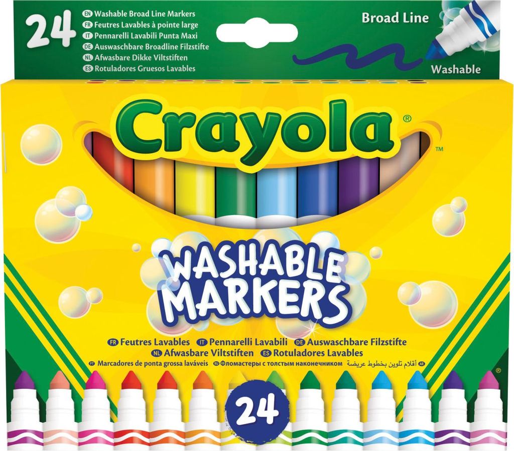 Crayola - Waschmarker Breitlinie 24x Produktbild 