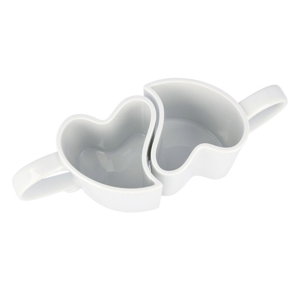 Mugs in Love Set bianco Marito Moglie Matrimonio Immagine del prodotto 
