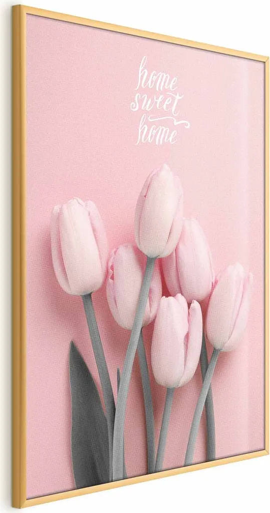 Esclusivo Poster 40x60 Sei Tulipani Cornice Dorata | Fine Art Decor