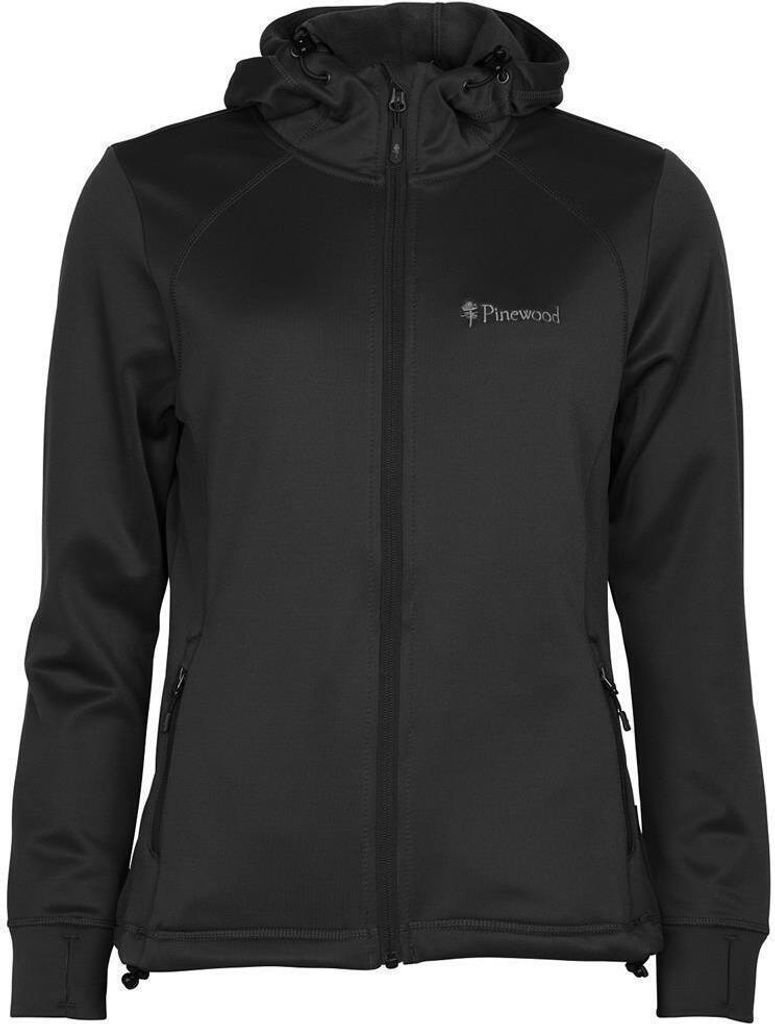 Pinewood 3319 Finnveden Damen Hoodie Sweatjacke Black (400) M