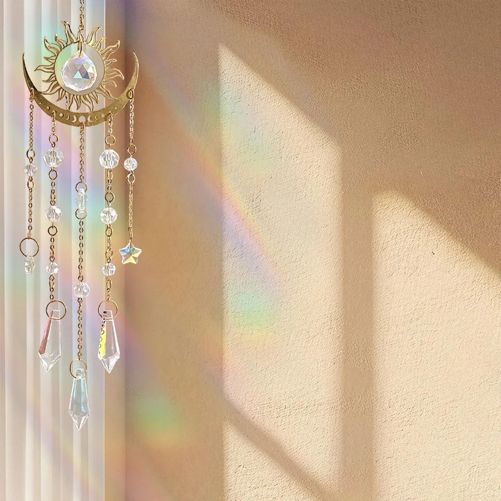 Fauteuil suspendu design cristal arc-en-ciel avec kit de fixation - 4