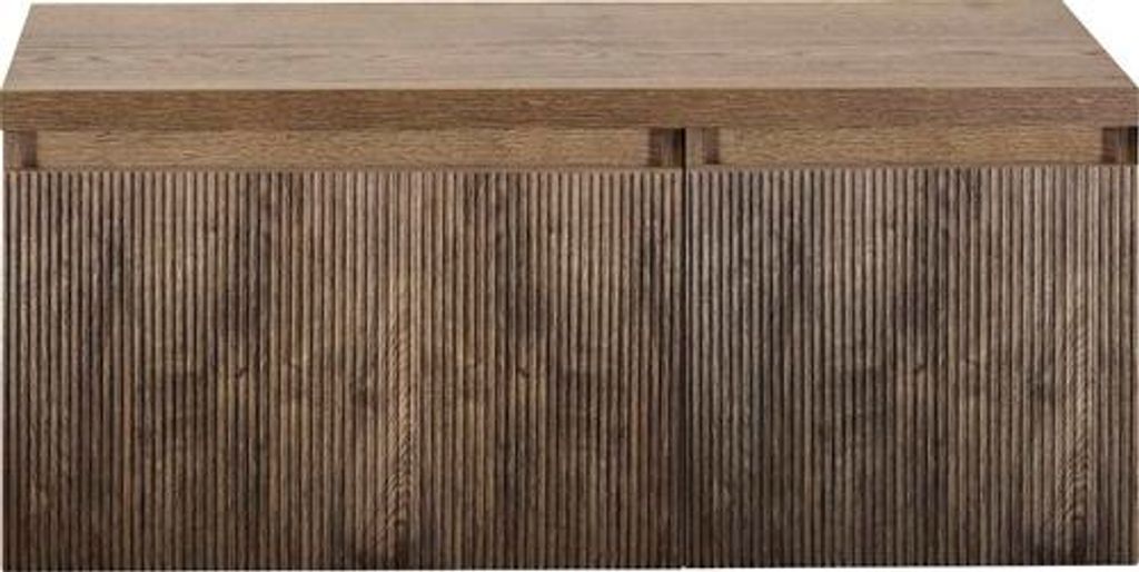 Waschtischunterschrank Sanox Frozen 3D BxHxT 100 (60/40) x 43 cm x 45 cm Frontfarbe charleston mit Waschtischplatte