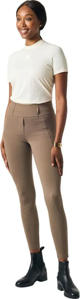 T-Shirt Mesh rayé Courtney SS FS 2025 Vanilla Beige confortable en M - 4