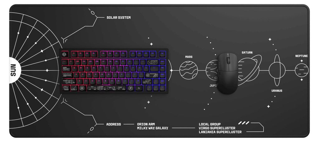 Gaming podložka Dark Project - Terra Nova Black XL Obrázek produktu 