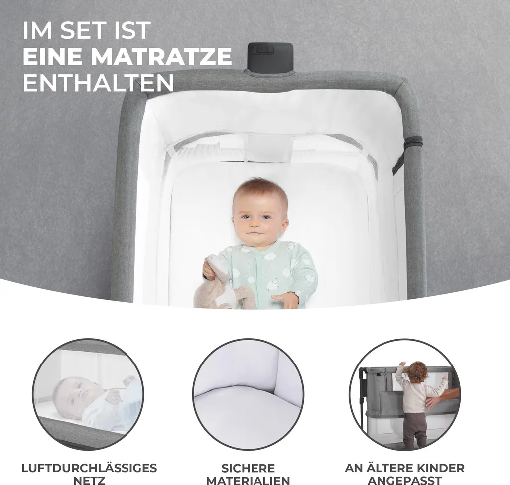 Lit Bébé Anti-Reflux Neste Grow - Solution Sommeil et Cododo Sûr - 4