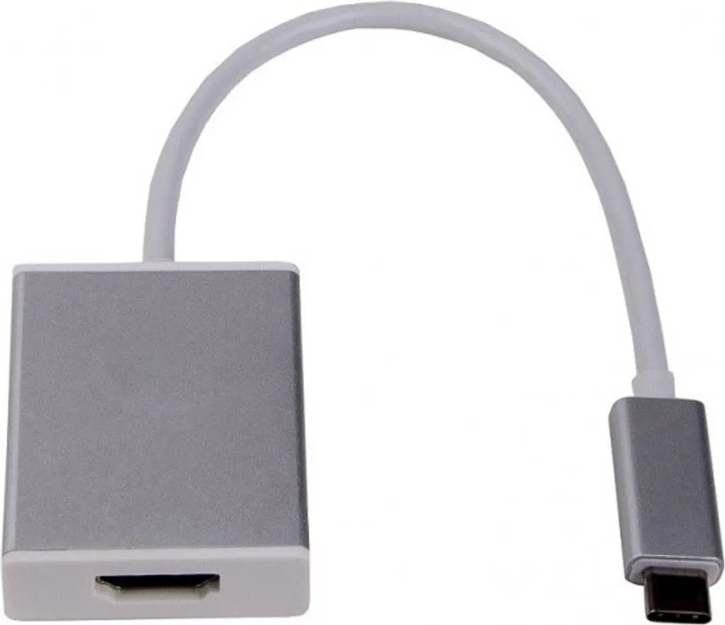 Adaptateur USB-C vers HDMI 2.0 pour MacBook et PC Portable Argent 4K