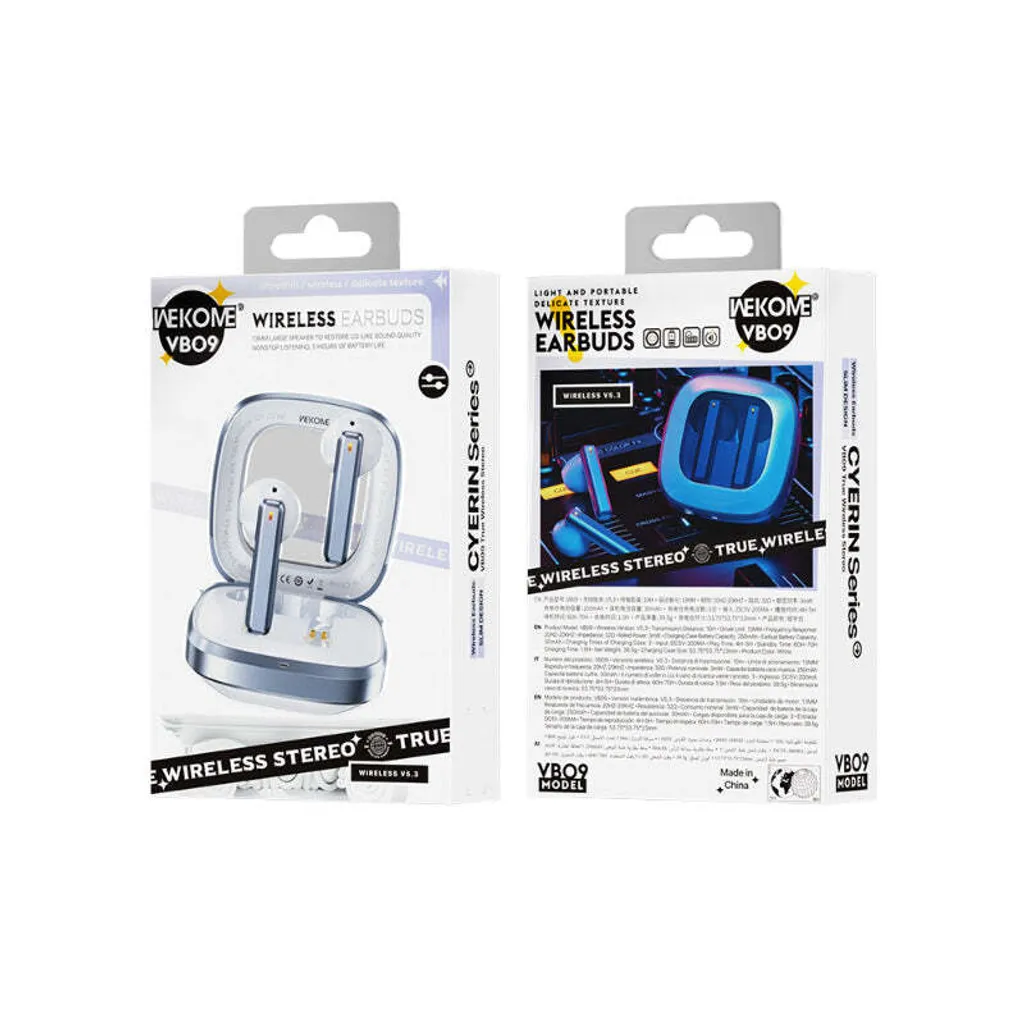 WEKOME VB09 Cuffie Wireless Bluetooth 5.3 TWS Semplici e Potenti - 2