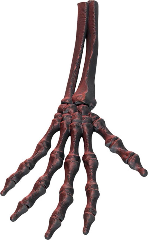 3D-gedruckte Halloween-Skeletthand, realistisch aussehend, weit verbreitet, gefälschte menschliche Hand, Party-Terror, gruselige Requisiten, Dekor...